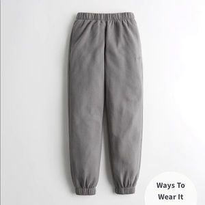 Ultra high rise joggers dark grey
